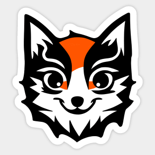 Lovely Fox Illustration Nº1 Sticker